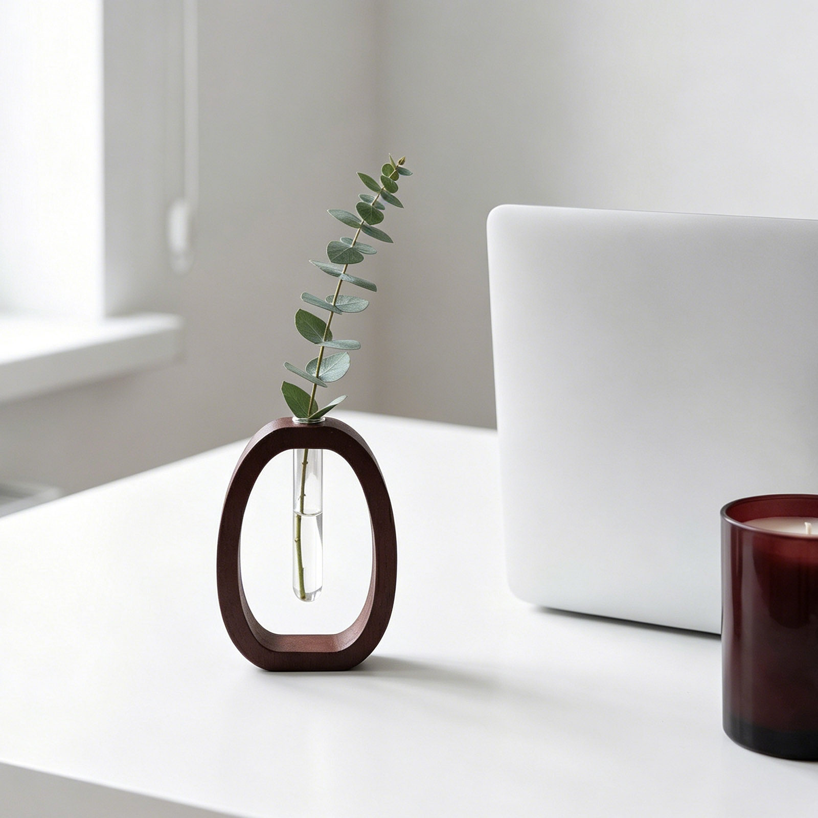 Houten frame glazen vaas, rust - Propagation Station Vase recensie en prijs